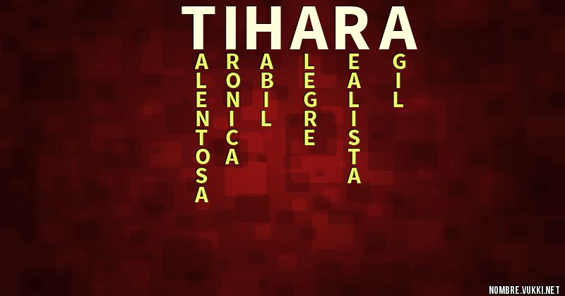 Acróstico tihara