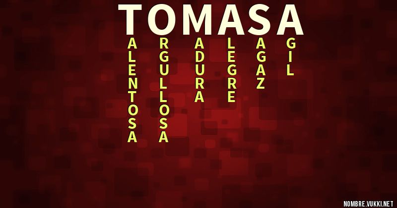 Acróstico tomasa