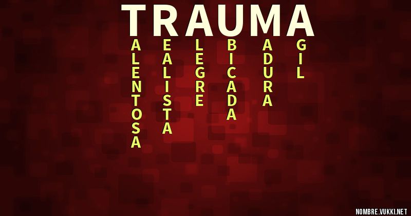 Acróstico trauma