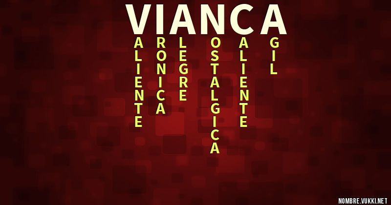 Acróstico vianca