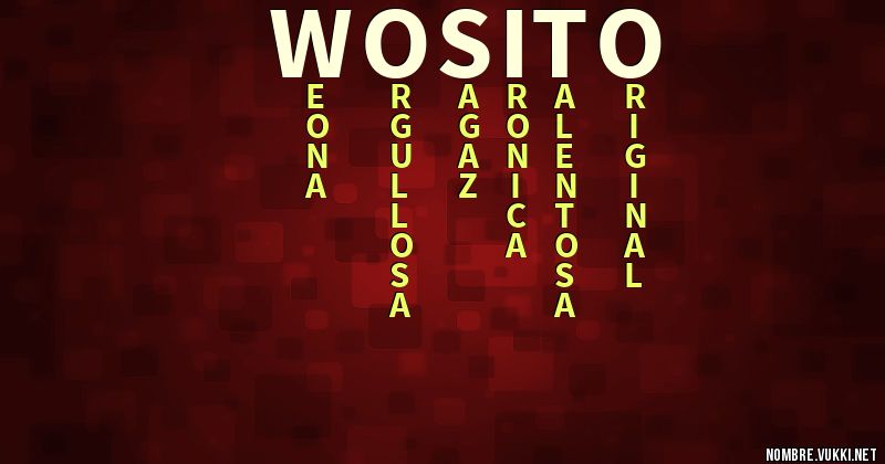 Acróstico wosito