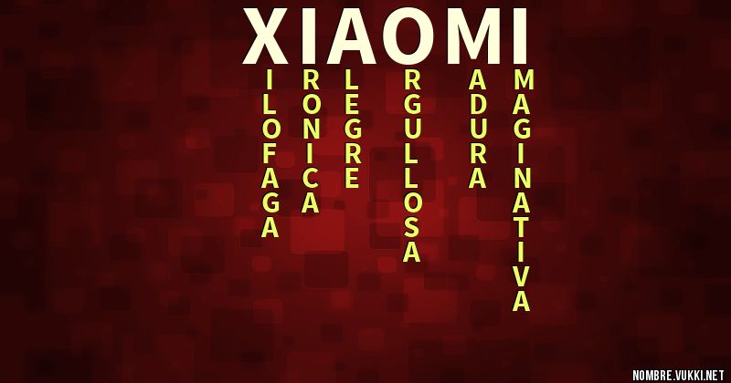 Acróstico xiaomi