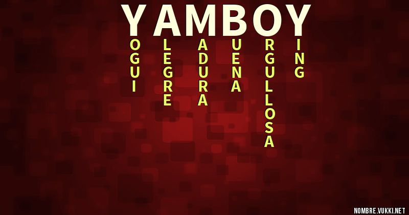 Acróstico yamboy