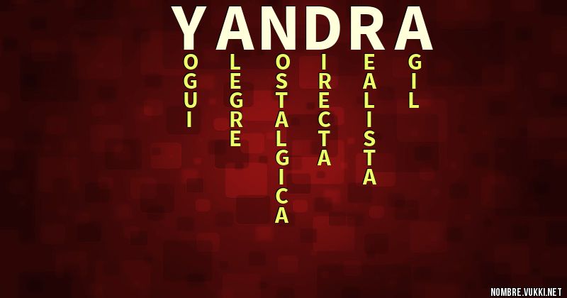 Acróstico yandra