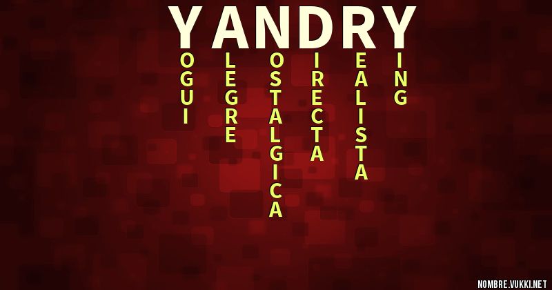 Acróstico yandry