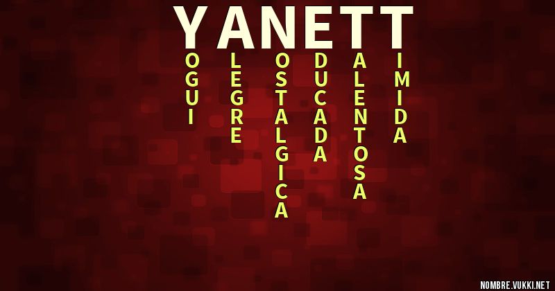 Acróstico yanett