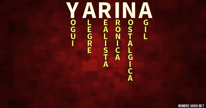 Acróstico yarina