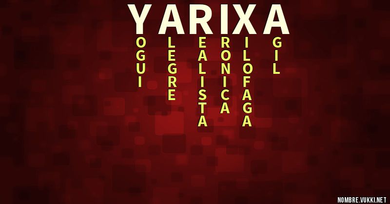 Acróstico yarixa