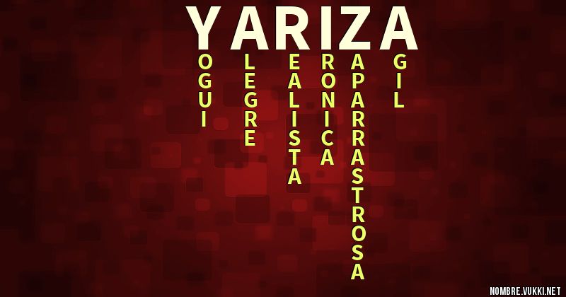 Acróstico yariza