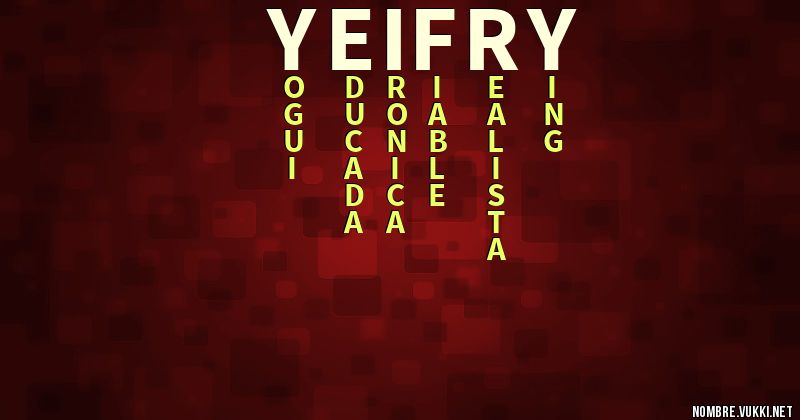 Acróstico yeifry