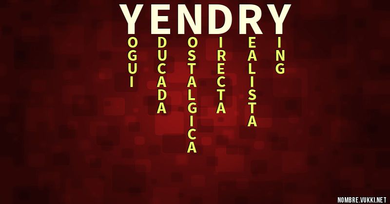 Acróstico yendry