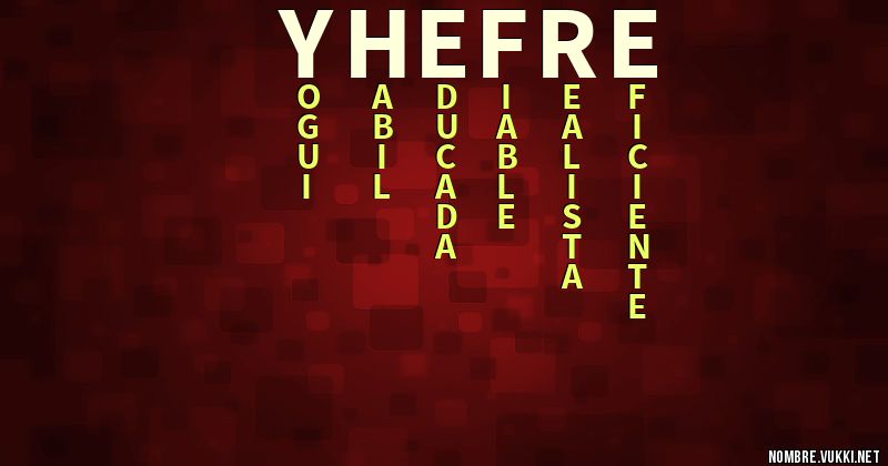 Acróstico yhefre
