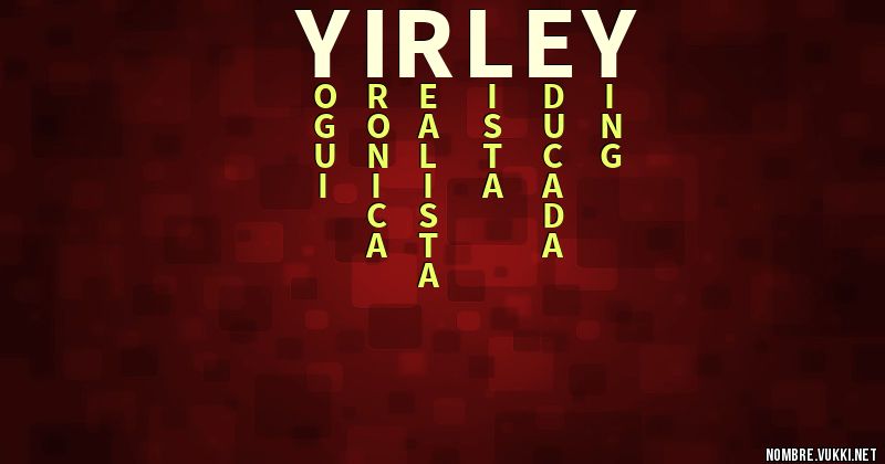 Acróstico yirley