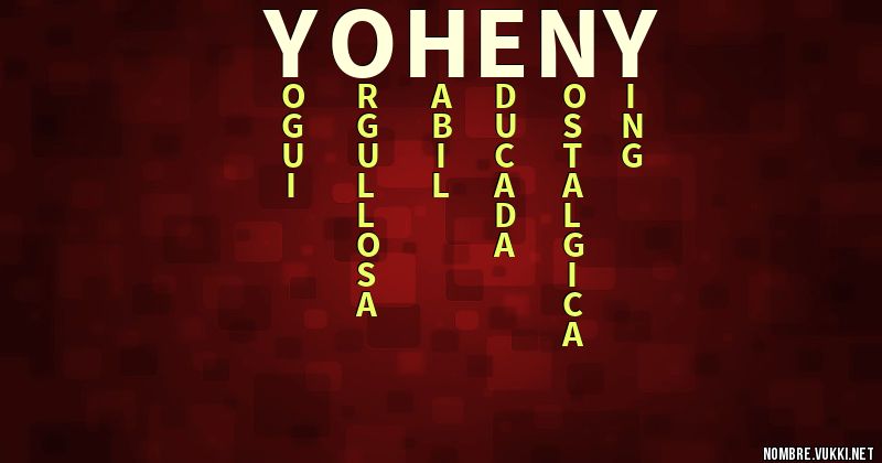 Acróstico yoheny