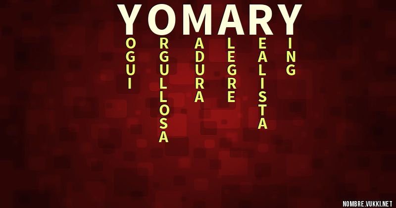 Acróstico yomary