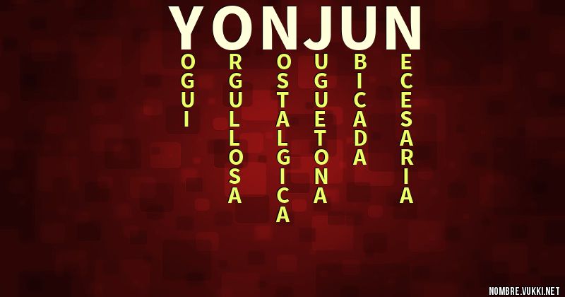 Acróstico yonjun