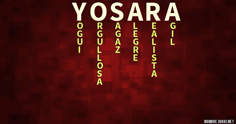 Acróstico yosara