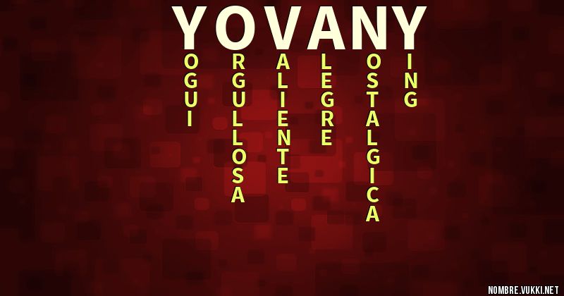 Acróstico yovany