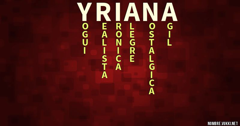 Acróstico yriana