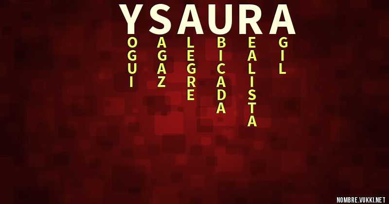 Qué significa ysaura
