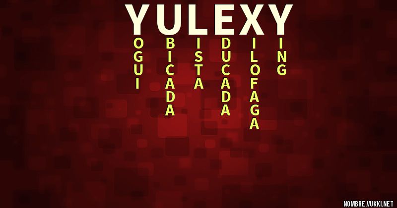 Acróstico yulexy