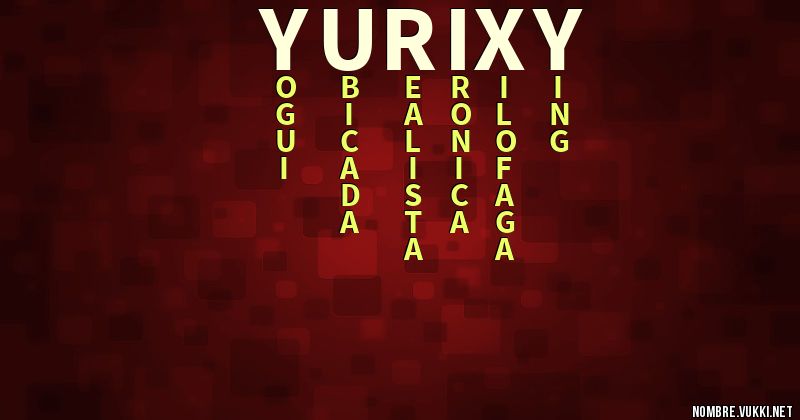 Acróstico yurixy