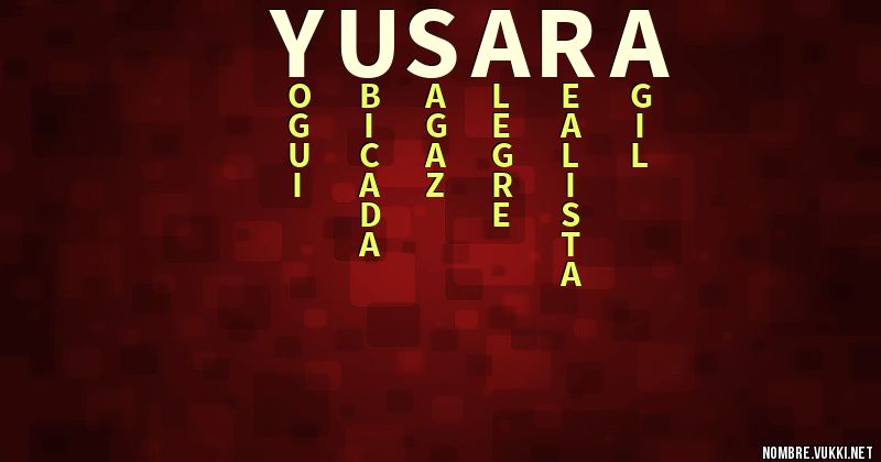 Acróstico yusara