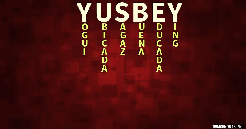 Acróstico yusbey