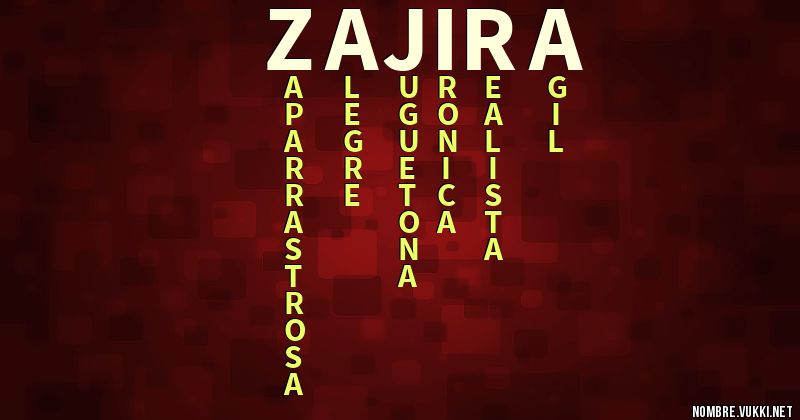 Acróstico zajira