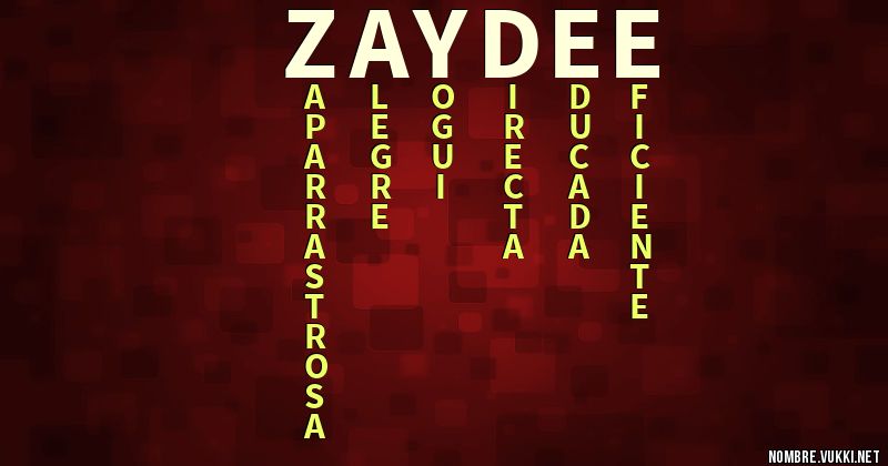 Acróstico zaydee