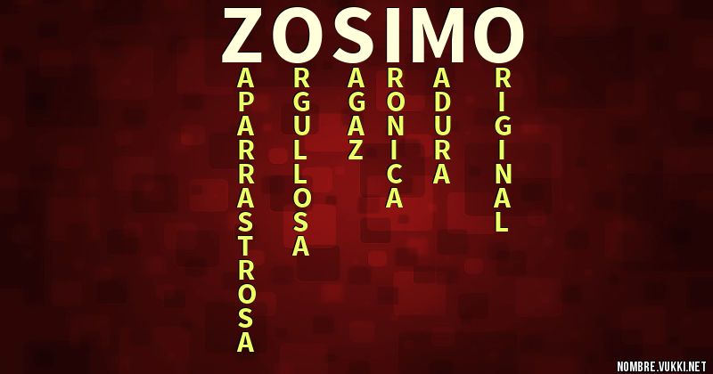 Acróstico zosimo