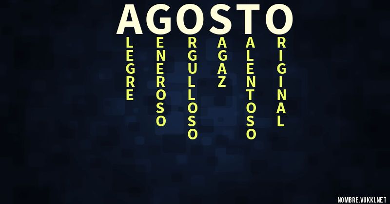 Acróstico agosto