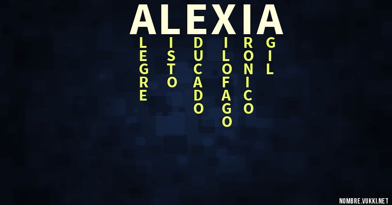 Acróstico alexia