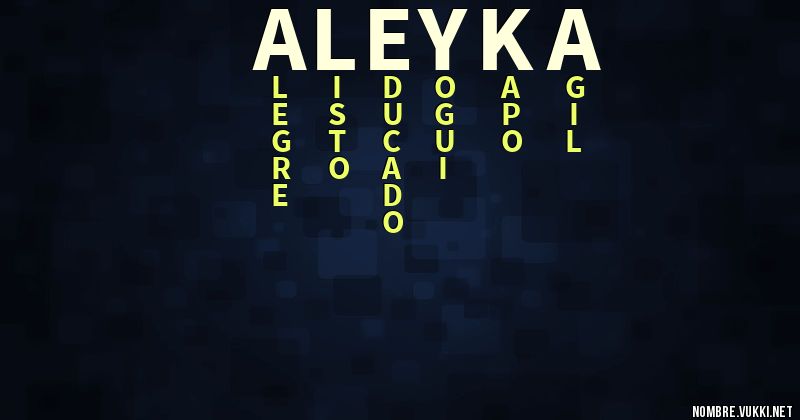 Acróstico aleyka