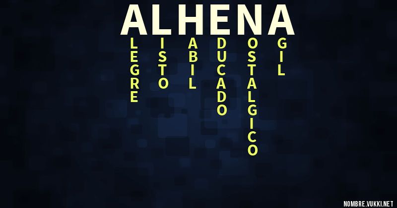 Acróstico alhena