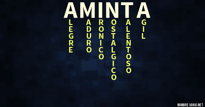 Acróstico aminta