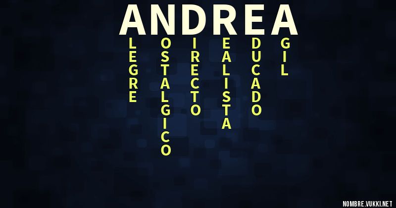 Acróstico andrea