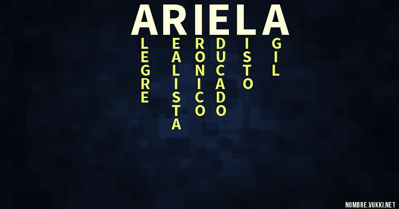 Acróstico ariel a
