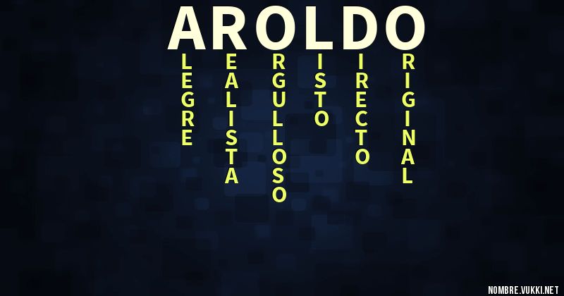 Acróstico aroldo