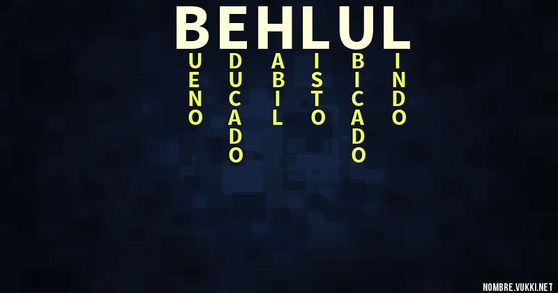 Acróstico behlul