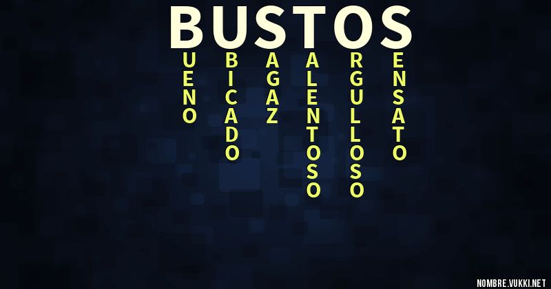 Acróstico bustos