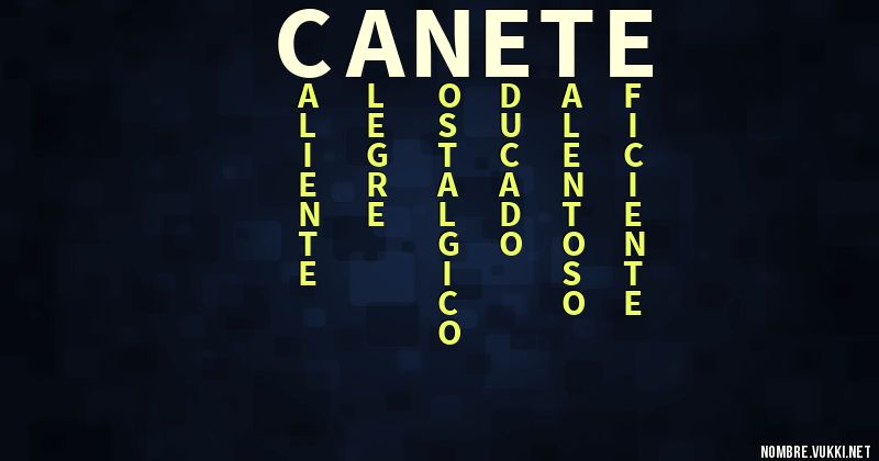 Acróstico cañete
