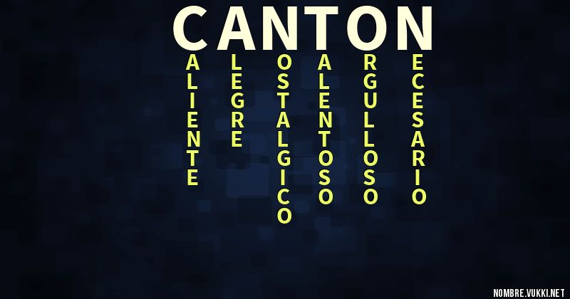 Acróstico canton