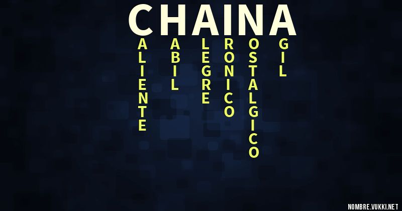 Acróstico chaiña