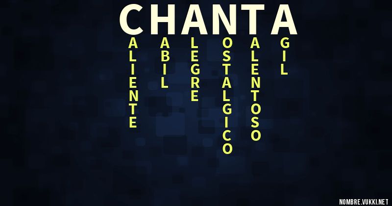 Acróstico chanta