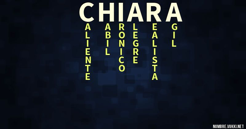 Acróstico chiara