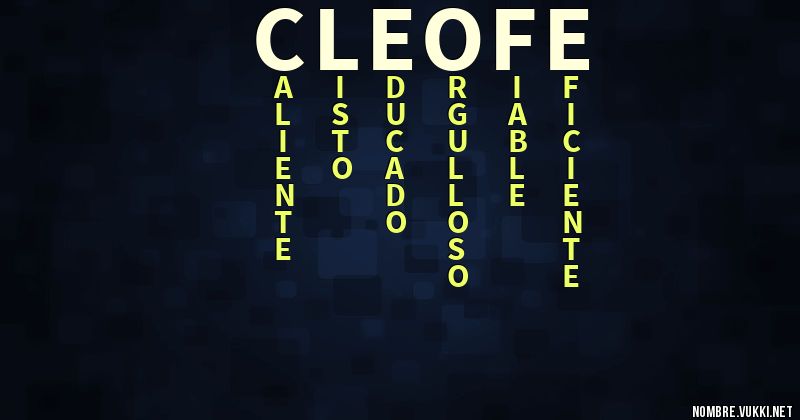 Acróstico cleofe