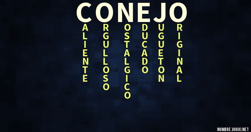 Acróstico conejo