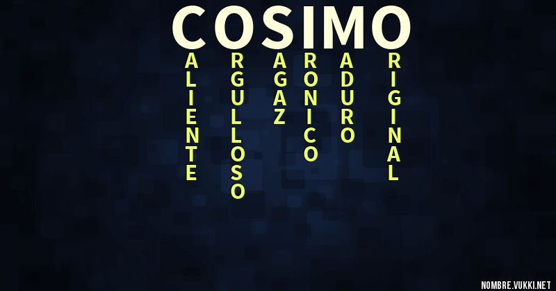 Acróstico cosimo