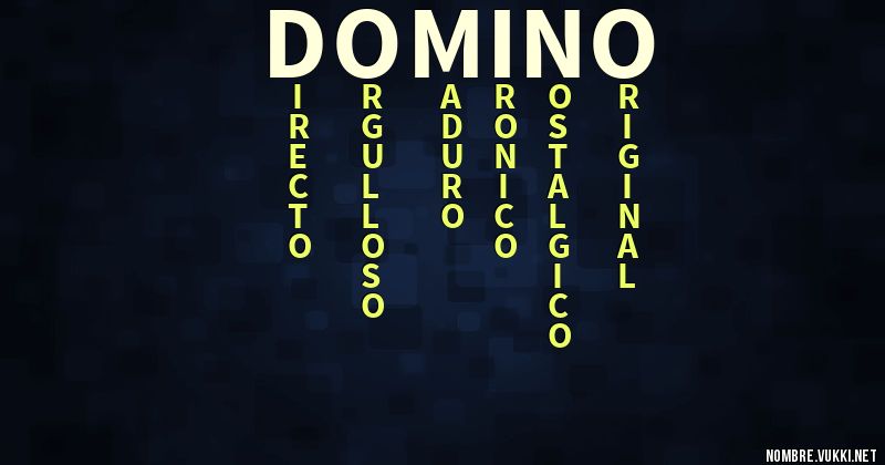 Acróstico domino